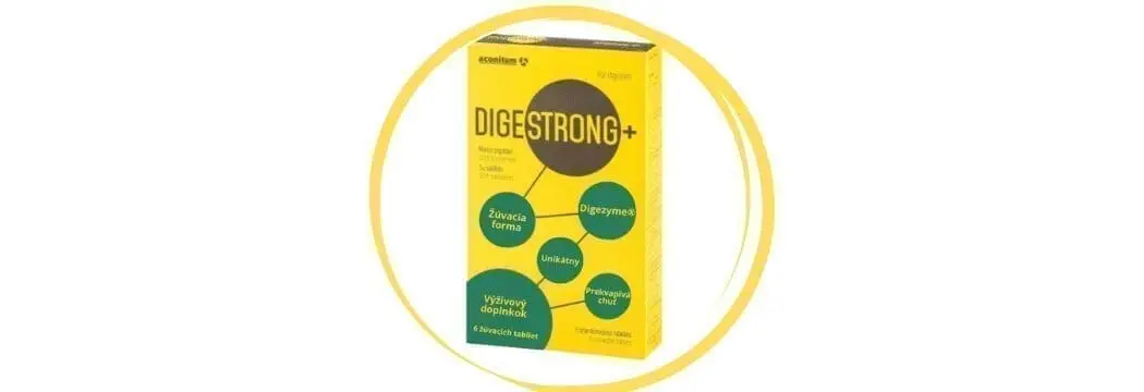 Digeststrong+ doplnok na podporu trávenia 6 žúvacich tabliet